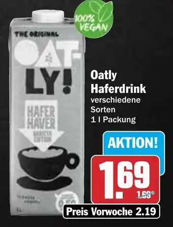 AEZ Oatly Haferdrink 1 Packung Angebot