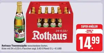 SBK Rothaus Tannenzäpfle  24 x 0,33-L-Flaschen Angebot