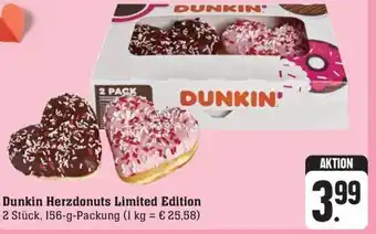 SBK Dunkin Herzdonuts Limited Edition 156-g-Packung Angebot