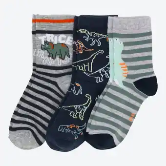 NKD Jungen-Socken mit Dino-Design, 3er-Pack Angebot