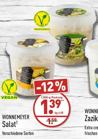 Aldi Nord Wonnemeyer Salat 1000g Angebot