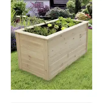 toom Baumarkt Stelmet Hochbeet 'Marina' Kiefernholz natur 150 x 78 x 75 cm Angebot