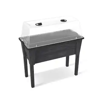 toom Baumarkt Hochbeet Kunststoff schwarz 78 x 81 x 37,7 cm Angebot