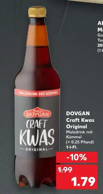 Kaufland DOVGAN Craft Kwas Original 1L Angebot