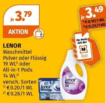 Müller LENOR Waschmittel 19/14 WL Angebot