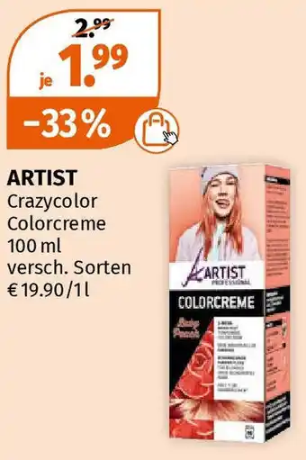 Müller ARTIST Crazycolor Colorcreme 100 ml Angebot