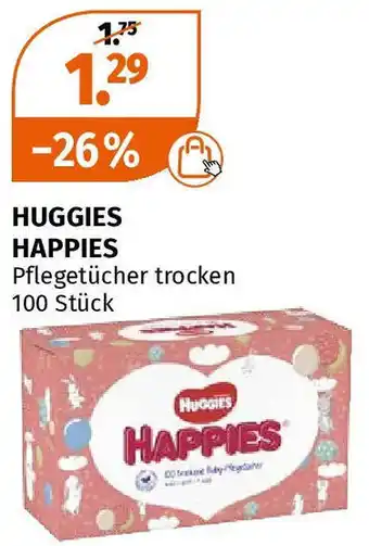 Müller HAPPIES Pflegetücher trocken 100 Stück Angebot