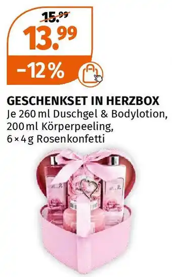 Müller GESCHENKSET IN HERZBOX Angebot