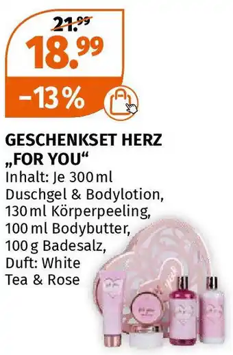 Müller GESCHENKSET HERZ ,,FOR YOU" Angebot