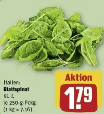 REWE Blattspinat 250 g Pckg Angebot