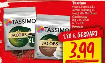 NP Discount Tassimo versch. Sorten, Packung Angebot