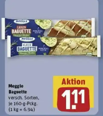 REWE Meggle Baguette 160g Pckg Angebot