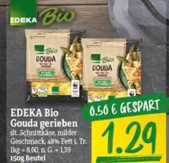 NP Discount EDEKA Bio Gouda gerieben dt. Schnittkäse, 150g Beutel Angebot