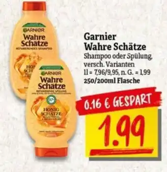 NP Discount Garnier Wahre Schätze Shampoo oder Spülung, 250/200ml Angebot