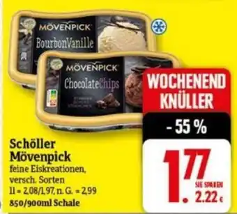 NP Discount Schöller o. Mövenpick feine Eiskreationen, versch. Sorten 850/900ml Angebot