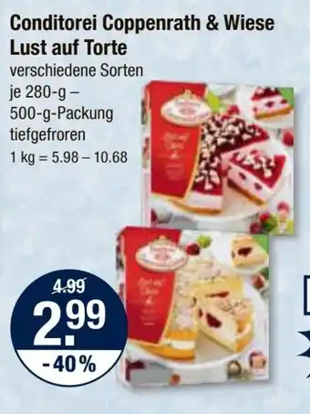 V Markt Conditorei Coppenrath & Wiese Lust auf Torte je 280-g-500-g-Packung Angebot