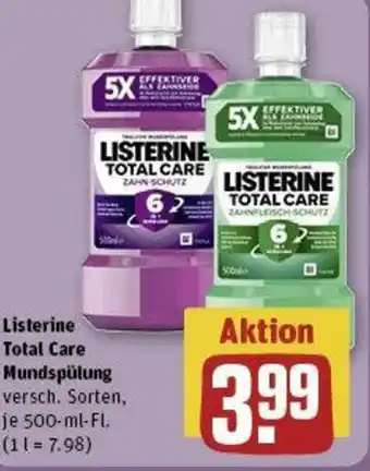 REWE Listerine Total Care Mundspülung 500-ml-Fl. Angebot