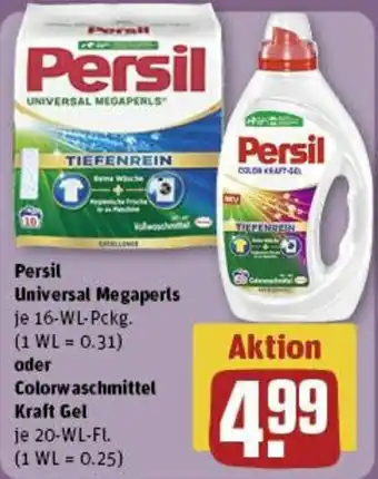 REWE Persil Universal Megaperts  oder Colorwaschmittel Kraft Gel Angebot