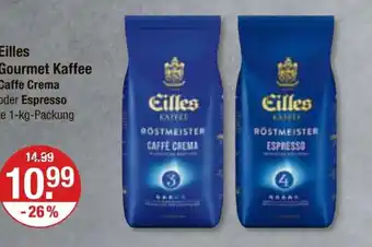 V Markt Eilles Gourmet Kaffee Caffe Crema oder Espresso je 1-kg-Packung Angebot