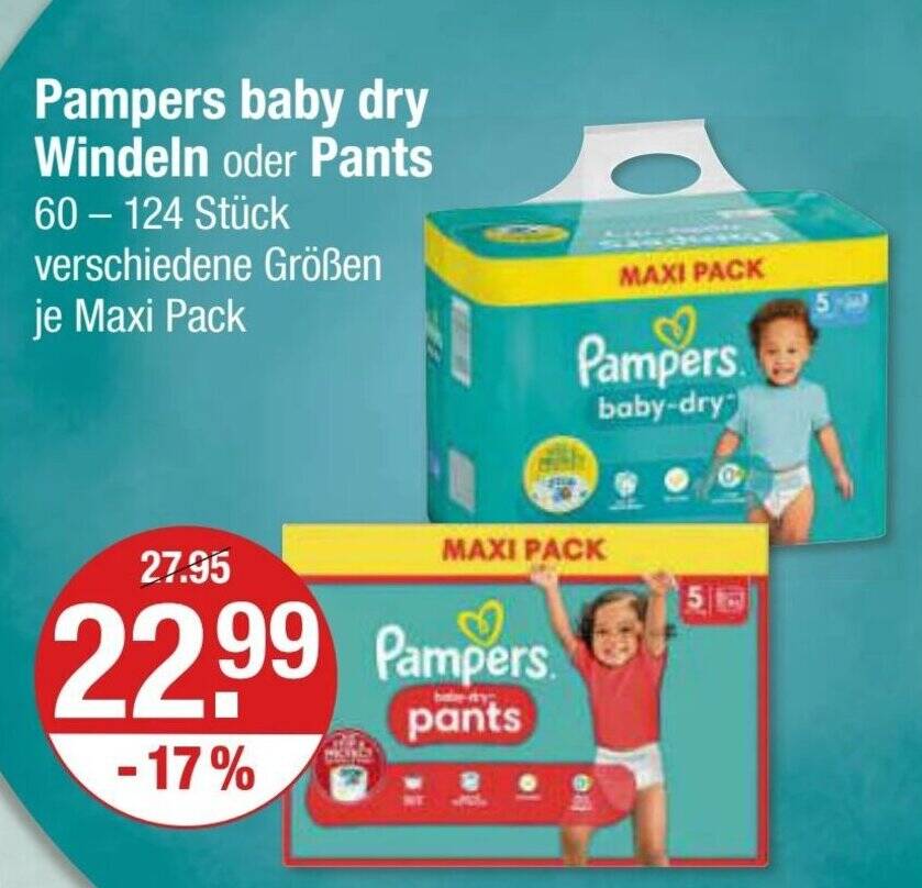 Pampers baby dry Windeln oder Pants 60 124 Stück verschiedene Größen
