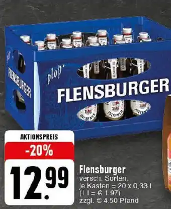 Edeka Flensburger 20 x 0,33 l Angebot