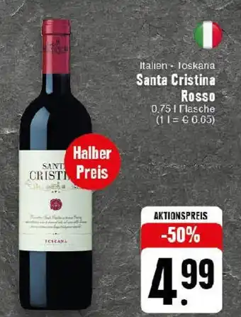 Edeka Italien Toskana Santa Cristina Rosso 0,75 l Flasche Angebot