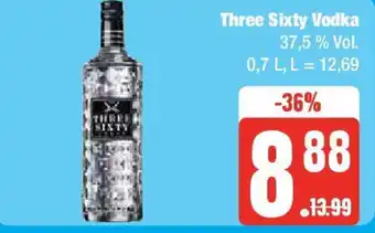 Edeka Three Sixty Vodka 0,7 l Angebot