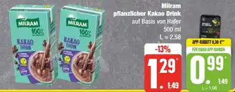 Edeka Milram pflanzlicher Kakao Drink 500 ml Angebot