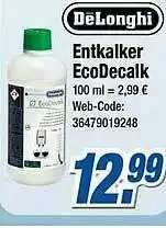 Expert Klein Delonghi Entkalker Ecodecalk Angebot