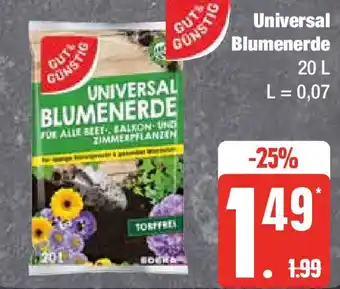 Edeka Universal Blumenerde 20 L Angebot