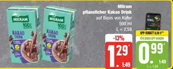 Edeka Milram pflanzlicher Kakao Drink 500 ml Angebot