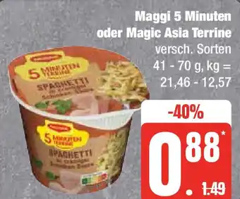 Edeka Maggi 5 Minuten oder Magic Asia Terrine 41-70 g Angebot