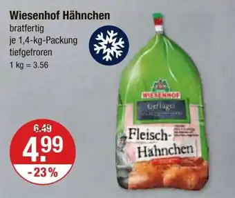 V Markt Wiesenhof Hähnchen je 1,4-kg-Packung tiefgefroren Angebot