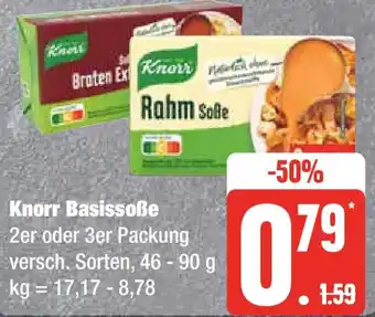 Edeka Knorr Basissoße 2er oder 3er Packung 46 - 90 g Angebot