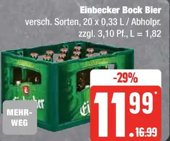 Edeka Einbecker Bock Bier 20 x 0,33 l Angebot