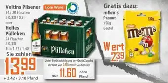 Klaas und Kock Veltins Pilsener 24*330/20*500ml oder Helles Pülleken 24*330ml Angebot