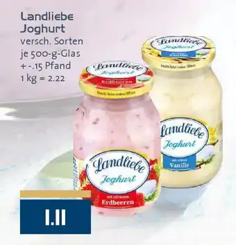 Edeka Landliebe Joghurt 500-g-Glas Angebot