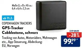 Aldi Nord COPENHAGEN TRACKERS GPS-Tracker Cobblestone, schwarz Angebot