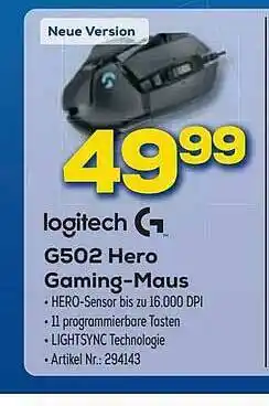 Euronics Berlet Logitech G502 Hero Gaming-maus Angebot