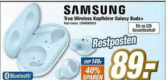 Expert Klein Samsung True Wireless Kopfhörer Galaxy Buds+ Angebot