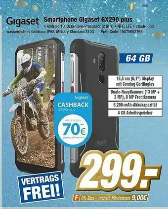 Expert Klein Smartphone Gigaset Gx290 Plus Angebot