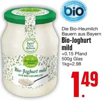 Edeka Bio-Joghurt mild 500 g Glas Angebot