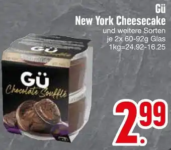 Edeka Gü New York Cheesecake 2 x 60-92 g Glas Angebot