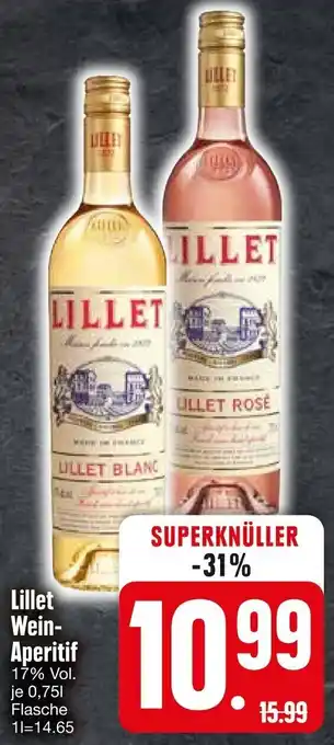 Edeka Lillet Wein-Aperitif 0,75 L Flasche Angebot