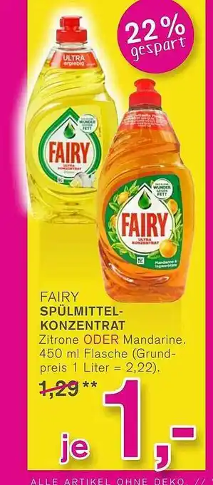 KODi Fairy Spülmittel Konzentrat Angebot