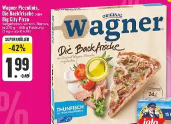 Edeka Wagner Piccolinis, Die Backfrische oder Big City Pizza 270 g - 445 g Packung Angebot