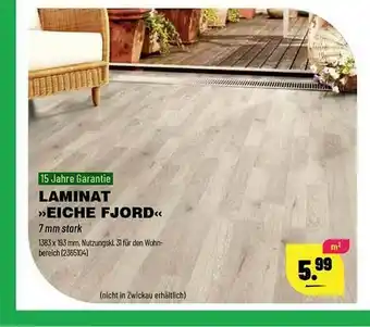 Leitermann Baumarkt Laminat Eiche F-jord Angebot