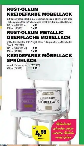 Leitermann Baumarkt Möbellack Rust-oleum Kreidefarbe Oder Oberfläche , Kreidefarbe Sprühlack Angebot