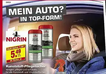 Leymann Baustoffe Nigrin Kunststoff-pflegetücher Angebot