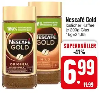 Edeka Nescafé Gold 200 g Glas Angebot